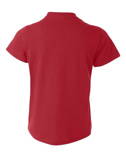 BELLA + CANVAS Youth Jersey Tee 3001Y Pink Custom Embroidered Business Logo