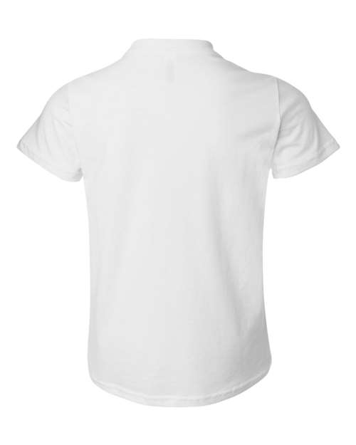 BELLA + CANVAS Youth Jersey Tee 3001Y Vintage White Custom Embroidered Business Logo