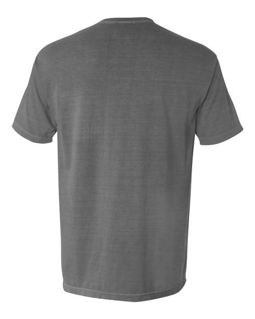 Comfort Colors Garment-Dyed Heavyweight Pocket T-Shirt 6030 Grey Custom Embroidered Business Logo