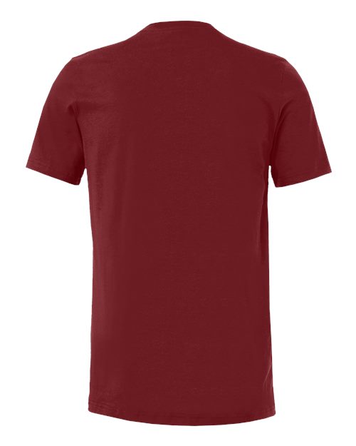 BELLA + CANVAS Jersey Tee 3001 Cardinal Custom Embroidered Business Logo