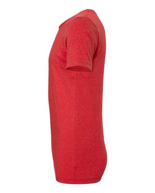 BELLA + CANVAS Triblend Tee 3413 Red Triblend Custom Embroidered Business Logo