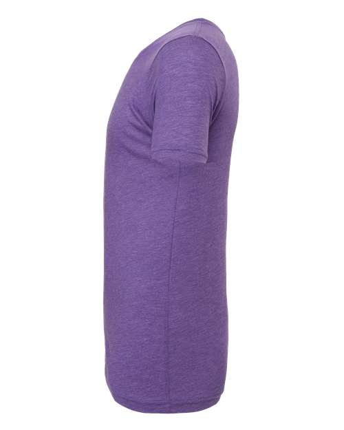BELLA + CANVAS Triblend Tee 3413 Purple Triblend Custom Embroidered Business Logo