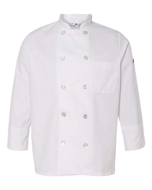 Chef Designs Women's Ten Button Chef Coat 0401 Custom Embroidered Business Logo