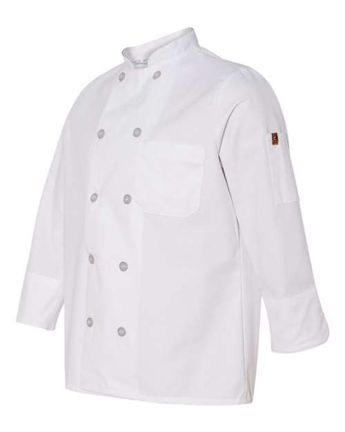 Chef Designs Women's Ten Button Chef Coat 0401 Custom Embroidered Business Logo