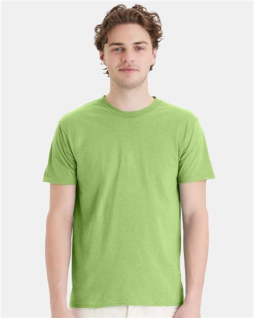 Custom Embroidered Hanes Perfect-T T-Shirt 4980 Lime