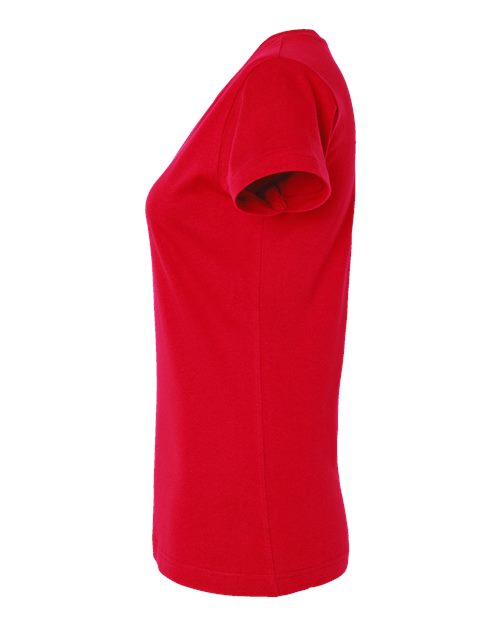 LAT Women's Fine Jersey V-Neck Tee 3507 Red