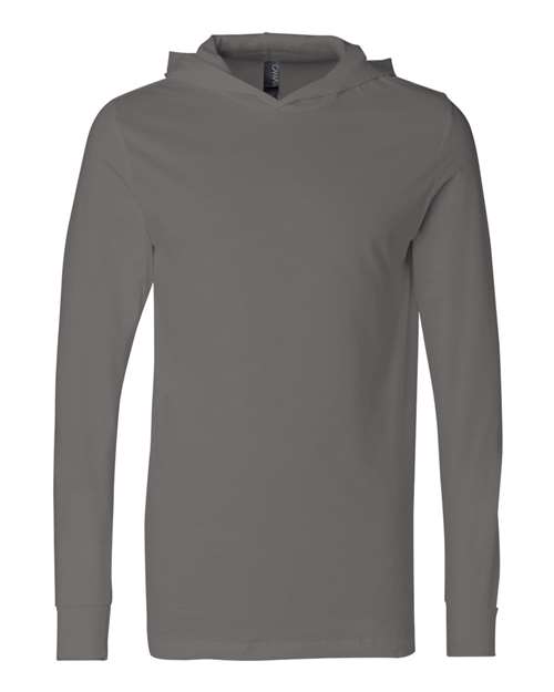 BELLA + CANVAS Jersey Hooded Long Sleeve Tee 3512