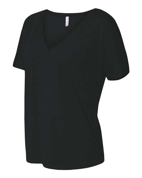 BELLA + CANVAS Women’s Slouchy V-Neck Tee 8815 Custom Embroidered Business Logo