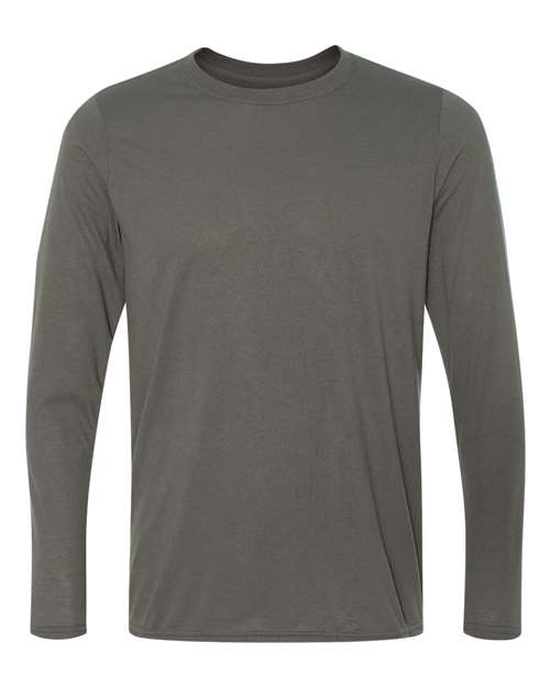 Gildan Performance® Long Sleeve T-Shirt 42400 Custom Embroidered Business Logo