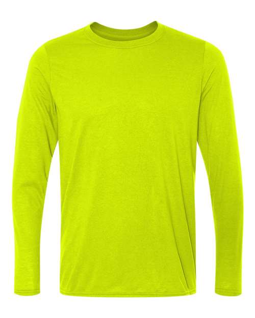 Gildan Performance® Long Sleeve T-Shirt 42400 Custom Embroidered Business Logo