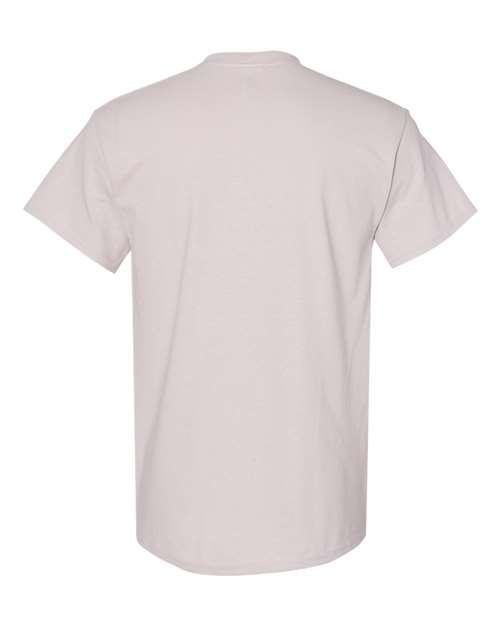 Gildan USA-Made Fine Jersey T-Shirt 5000 Ice Grey Custom Embroidered Business Logo