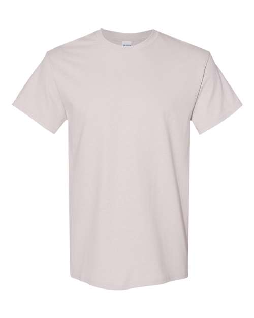 Gildan USA-Made Fine Jersey T-Shirt 5000 Ice Grey Custom Embroidered Business Logo