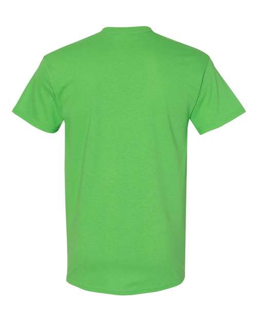 Gildan USA-Made Fine Jersey T-Shirt 5000 Dark Heather Custom Embroidered Business Logo