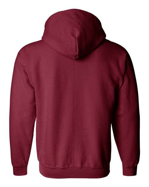 Gildan Heavy Blend™ Full-Zip Hooded Sweatshirt 18600 Black Custom Embroidered Business Logo