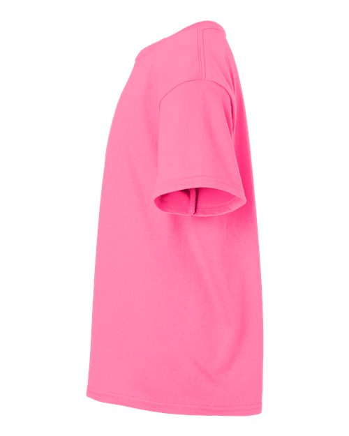 Gildan Ultra Cotton® Youth T-Shirt 2000B Safety Pink