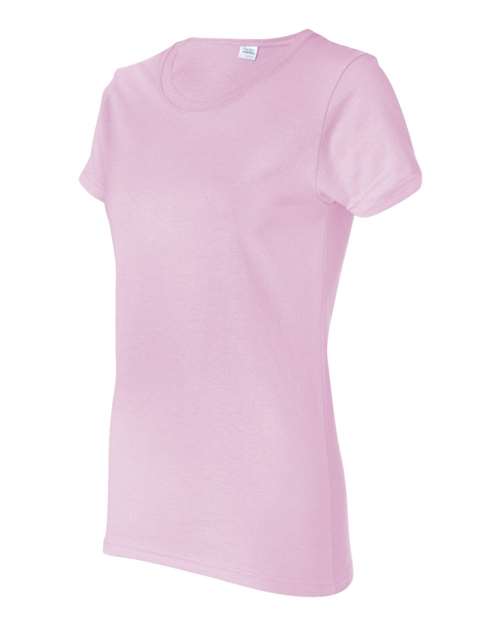 Gildan Heavy Cotton™ Women’s T-Shirt 5000L Light Pink Custom Embroidered Business Logo