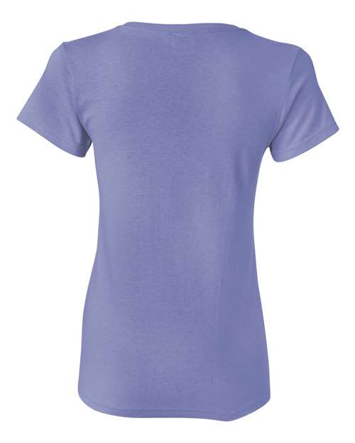 Gildan Heavy Cotton™ Women’s T-Shirt 5000L Violet Custom Embroidered Business Logo