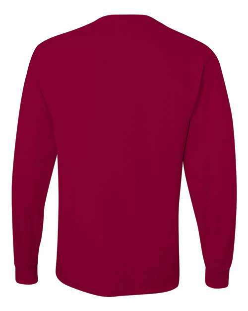 JERZEES Dri-Power® Long Sleeve 50/50 T-Shirt 29LSR California Blue Custom Embroidered Business Logo