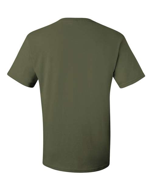 JERZEES Dri-Power® 50/50 T-Shirt 29MR Maroon Custom Embroidered Business Logo