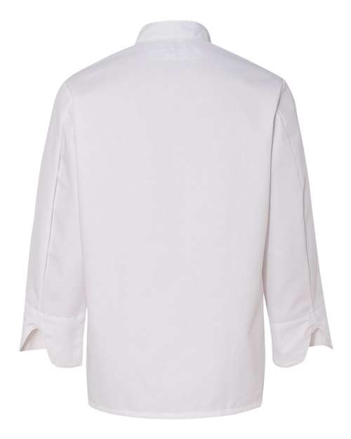 Chef Designs Button Chef Coat with Thermometer Pocket 0413 Custom Embroidered Business Logo