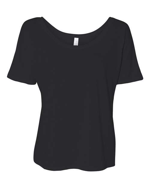 BELLA + CANVAS Women’s Slouchy Tee 8816 Custom Embroidered Business Logo