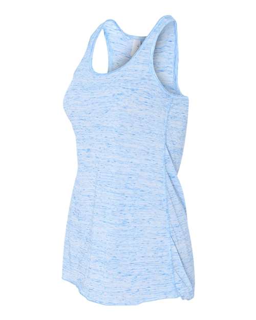 BELLA + CANVAS Women's Flowy Racerback Tank 8800 Blue Marble