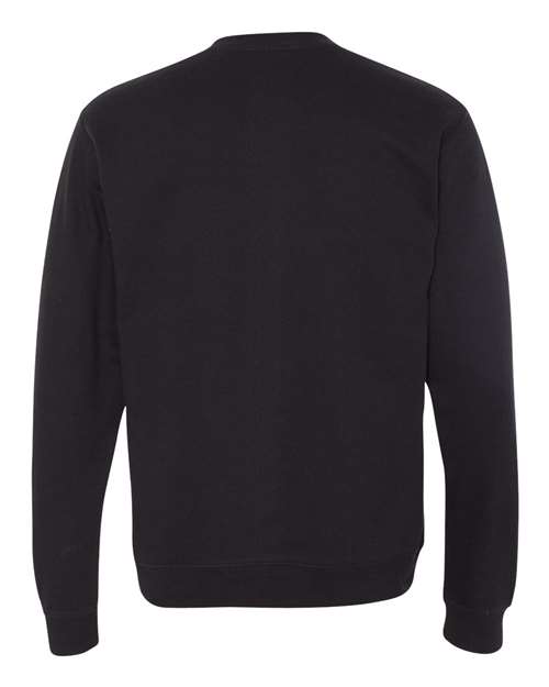 Independent Trading Co. Midweight Crewneck Sweatshirt SS3000 Army Heather Custom Embroidered Business Logo