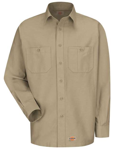 Dickies Long Sleeve Work Shirt WS10 Custom Embroidered Business Logo