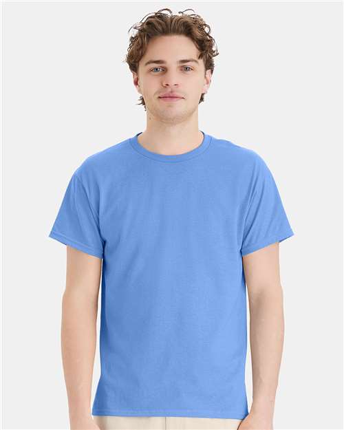 Custom Embroidered Hanes Ecosmart™ T-Shirt 5170 Carolina Blue