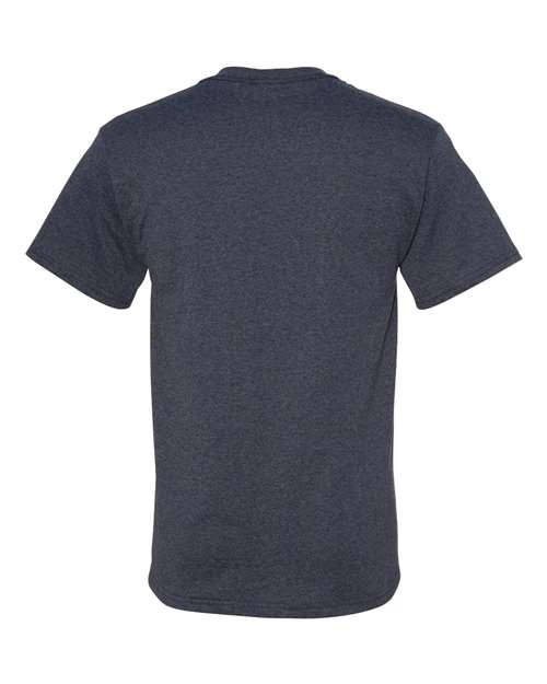 JERZEES Dri-Power® 50/50 T-Shirt 29MR Vintage Heather Maroon Custom Embroidered Business Logo