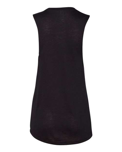 BELLA + CANVAS Women's Flowy Scoop Muscle Tank 8803 Black