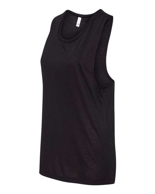 BELLA + CANVAS Women's Flowy Scoop Muscle Tank 8803 Black