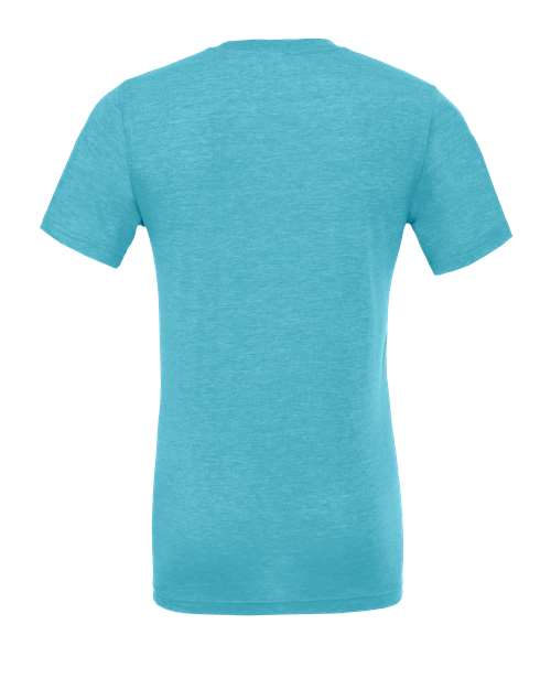 BELLA + CANVAS Triblend Tee 3413 Aqua Triblend Custom Embroidered Business Logo