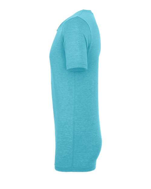 BELLA + CANVAS Triblend Tee 3413 Aqua Triblend Custom Embroidered Business Logo