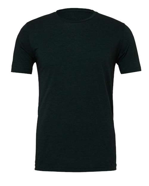 BELLA + CANVAS Triblend Tee 3413 Emerald Triblend Custom Embroidered Business Logo