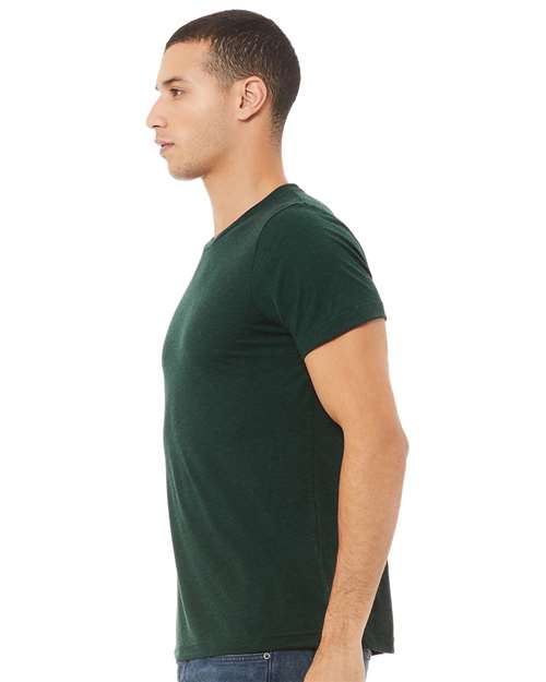 BELLA + CANVAS Triblend Tee 3413 Emerald Triblend Custom Embroidered Business Logo