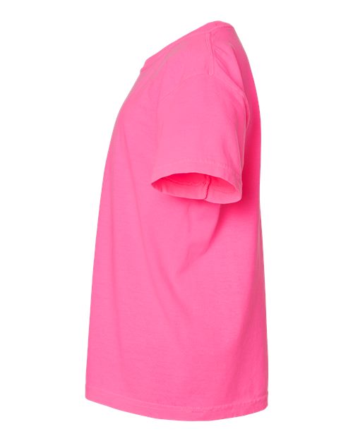 Comfort Colors Garment-Dyed Youth Heavyweight T-Shirt 9018 Neon Pink