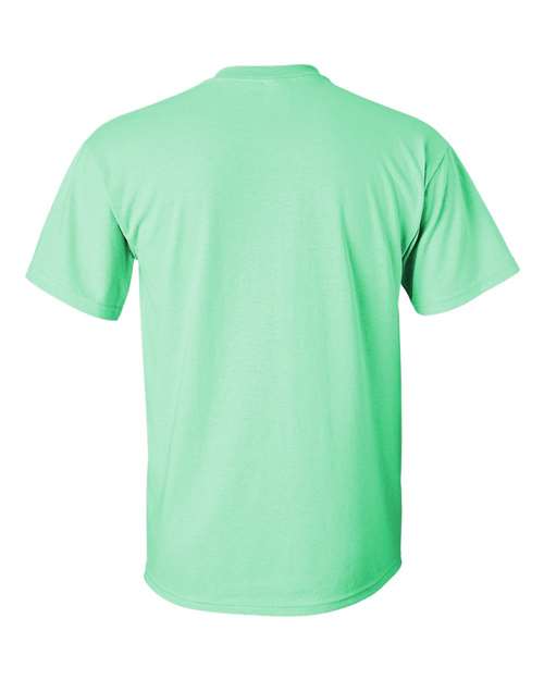 Gildan Women’s 1X1 Baby Rib Raglan Three-Quarter Sleeve Tee 2000 Mint Green Custom Embroidered Business Logo