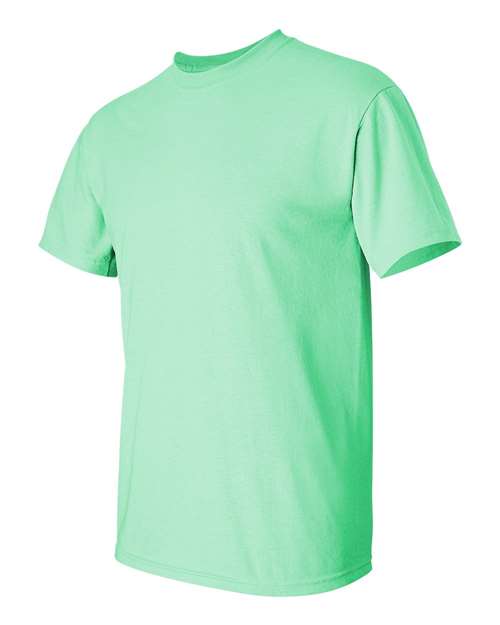Gildan Women’s 1X1 Baby Rib Raglan Three-Quarter Sleeve Tee 2000 Mint Green Custom Embroidered Business Logo