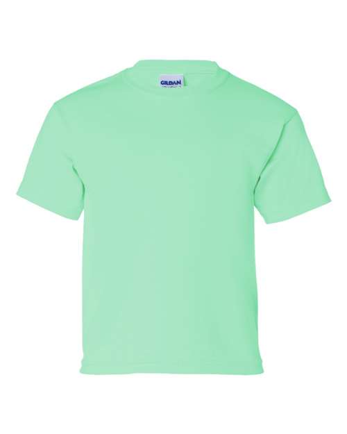 Gildan Ultra Cotton® Youth T-Shirt 2000B Mint Green Custom Embroidered Business Logo