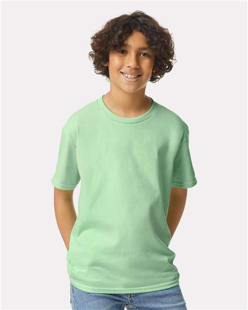Custom Embroidered Gildan Ultra Cotton® Youth T-Shirt 2000B Mint Green