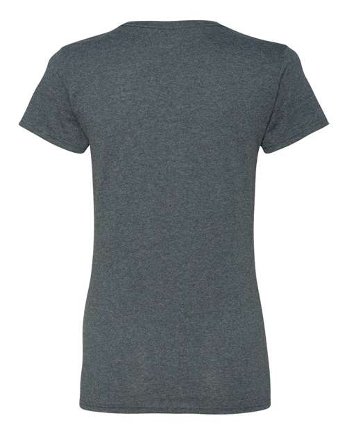 Gildan Heavy Cotton™ Women’s T-Shirt 5000L Dark Heather Custom Embroidered Business Logo