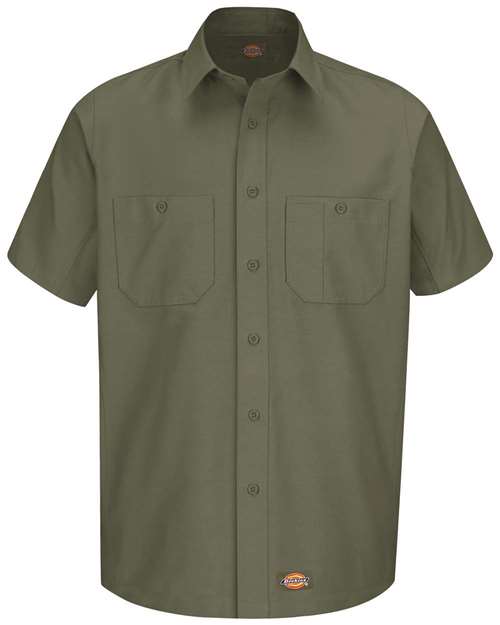 Dickies Short Sleeve Work Shirt WS20 Custom Embroidered Business Logo