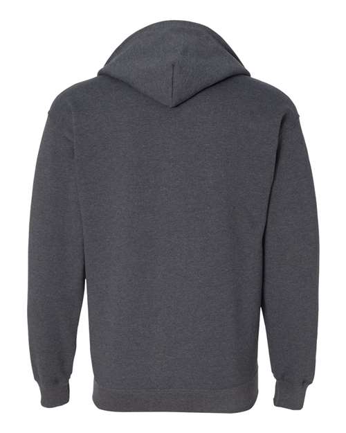 Gildan Heavy Blend™ Full-Zip Hooded Sweatshirt 18600 Dark Chocolate Custom Embroidered Business Logo