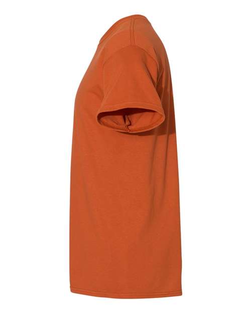 Gildan USA-Made Fine Jersey T-Shirt 5000 Texas Orange Custom Embroidered Business Logo