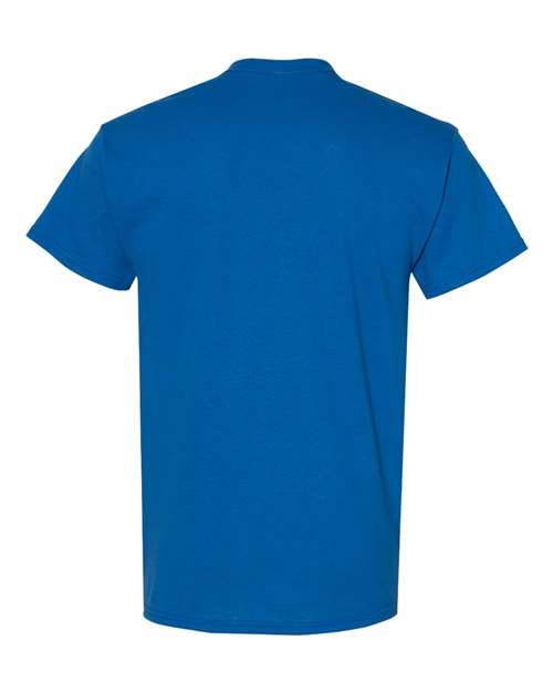 Gildan USA-Made Fine Jersey T-Shirt 5000 Navy Custom Embroidered Business Logo