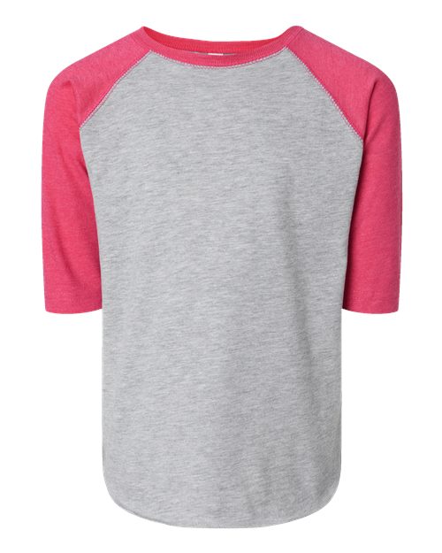 Rabbit Skins Toddler Baseball Fine Jersey Three-Quarter Sleeve Tee 3330