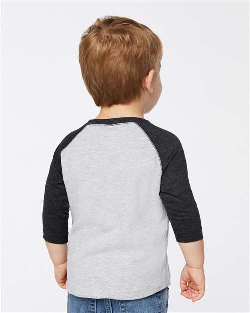 Rabbit Skins Toddler Baseball Fine Jersey Three-Quarter Sleeve Tee 3330