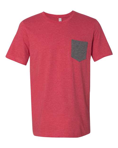 BELLA + CANVAS Jersey Pocket Tee 3021