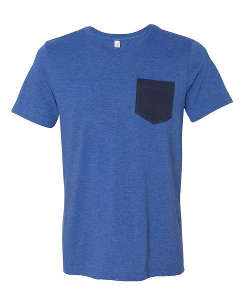 BELLA + CANVAS Jersey Pocket Tee 3021